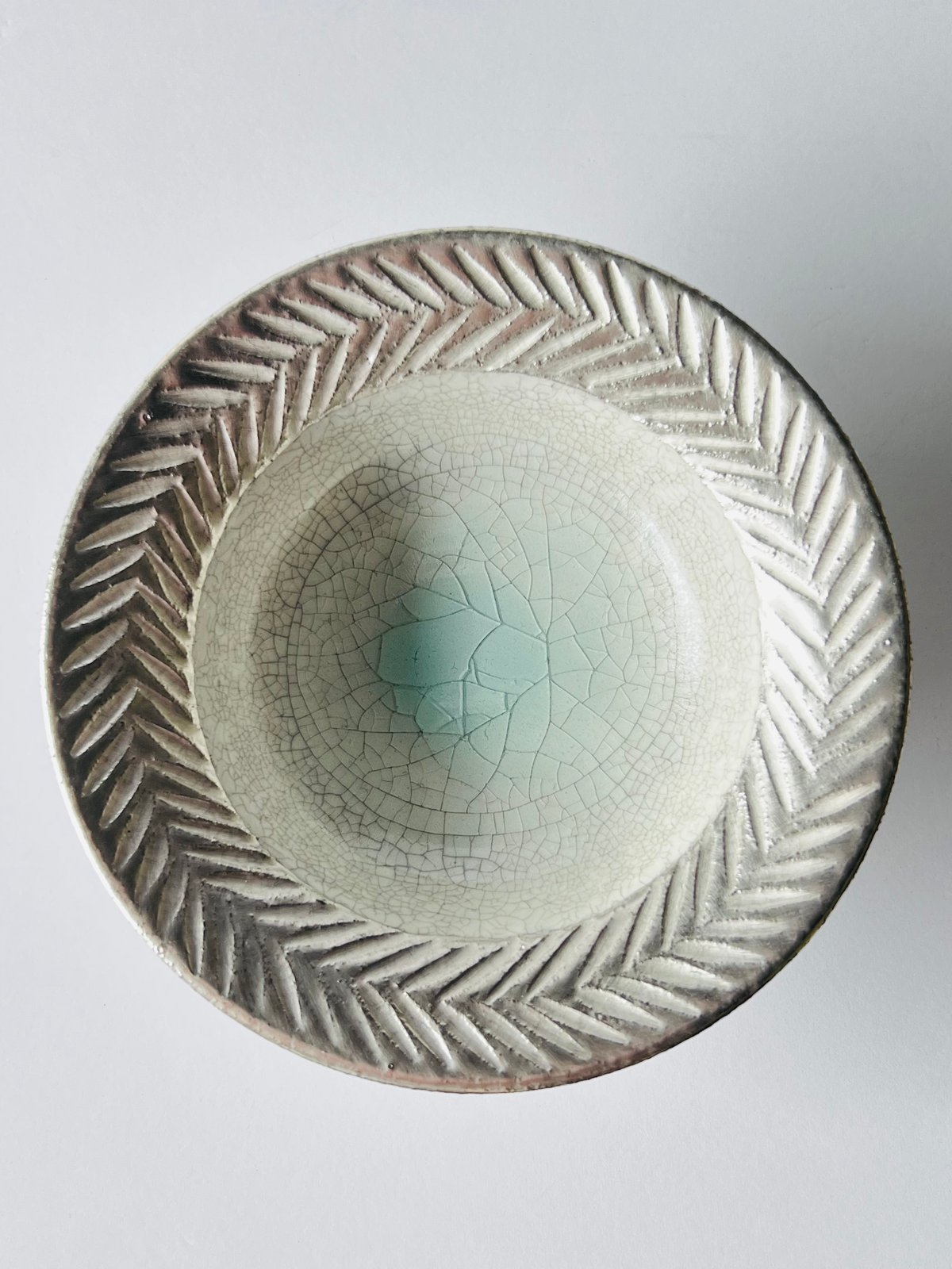TNー71 谷井直人 銀彩ビードロしのぎリム皿 Naoto Tanii – Silver-Gl