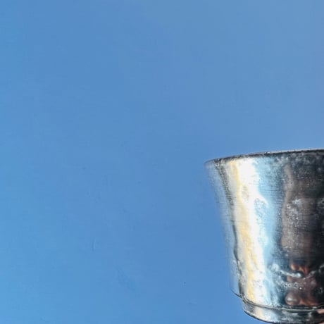 TN−101 谷井直人　銀彩杯　Silver-Glazed Sake Cup