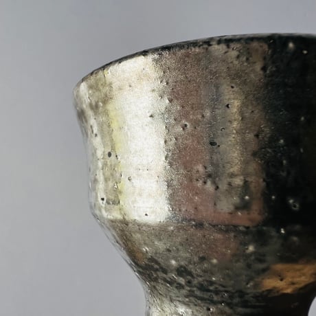 TNー43 谷井直人　銀彩まだら杯　Naoto Tanii: Silver glazed mottled cup