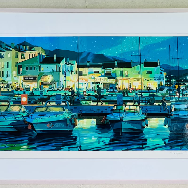 STー2 笹倉鉄平 「プエルトバヌス」シルクスクリーン Teppei Sasakura