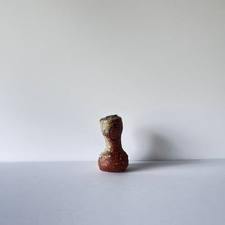 Tｰ60 辻村史朗　伊賀一輪挿掛花入　共箱有　Shiro Tsujimura Iga Flower Vase