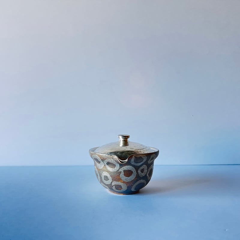 TN−99 谷井直人 銀彩ぐりぐり宝瓶 Silver-Glazed “Guriguri” Ho