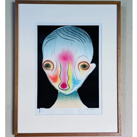 KIー1　加藤泉「無題1」木版画　Izumi Kato “Untitled 1” Woodblock Print