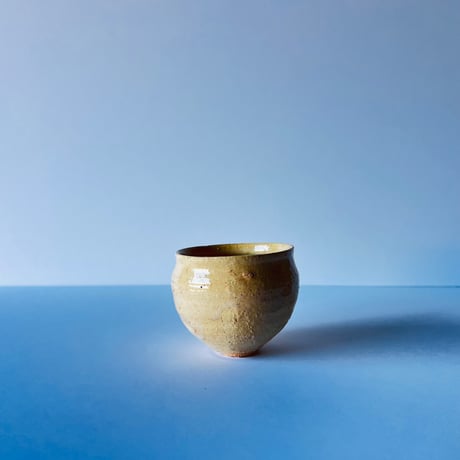 Tー78 辻村史朗　井戸ワインカップ　共箱有　Shiro Tsujimura Ido wine cup