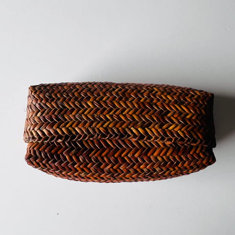 KGー1 網代編み籠ポーチ Ajiro woven basket pouch