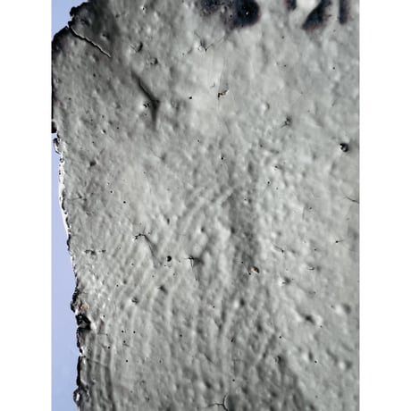 Tｰ65 辻村史朗　粉引き角皿大　共箱有　Shiro Tsujimura  Powdered square plate