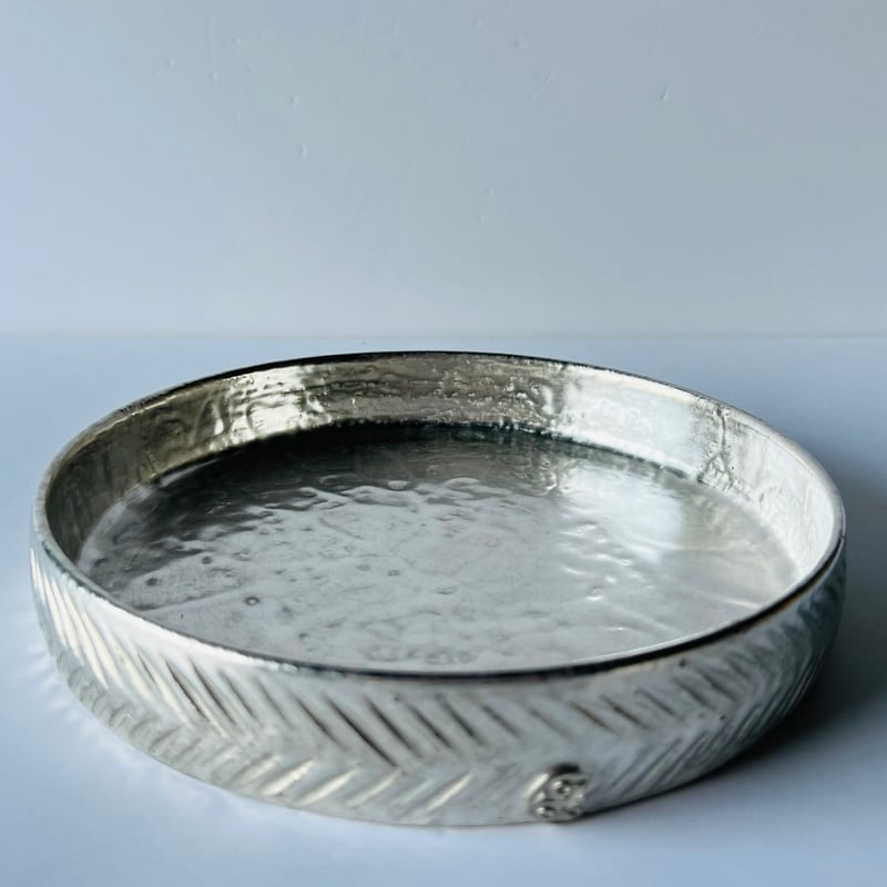 ❶ 限定　希少　谷井直人　大皿　長皿　貫入　1枚　未使用　個展購入　35cm ➀ 限定 希少 谷井直人 大皿 長皿 貫入 1枚 未使用 個展購入 35cm