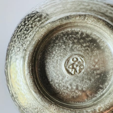 TN−106 谷井直人　総銀彩隅丸四方鉢 Naoto Tanii Full Silver Glaze Rounded Square Bowl