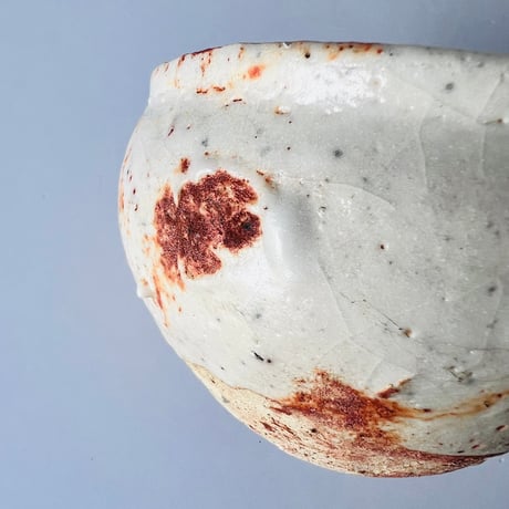 T-71 辻村史朗　志野茶碗　共箱有　Shiro Tsujimura Shino tea bowl