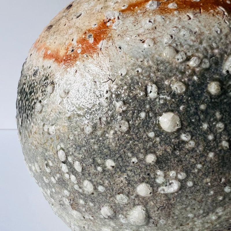 辻村史朗 伊賀丸壺 中サイズ Tー68 辻村史朗 伊賀丸壺 Shiro Tsujimura Iga Round Vase |