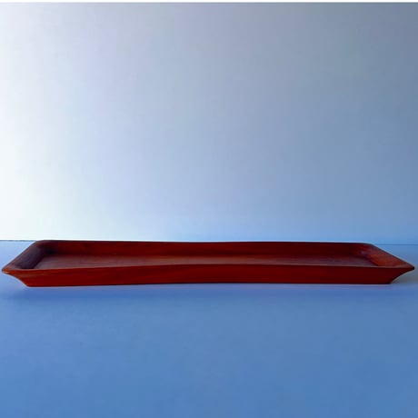 Mー4 一文字盆　欅　Ichimonji Tray (Rectangular Tea Tray)