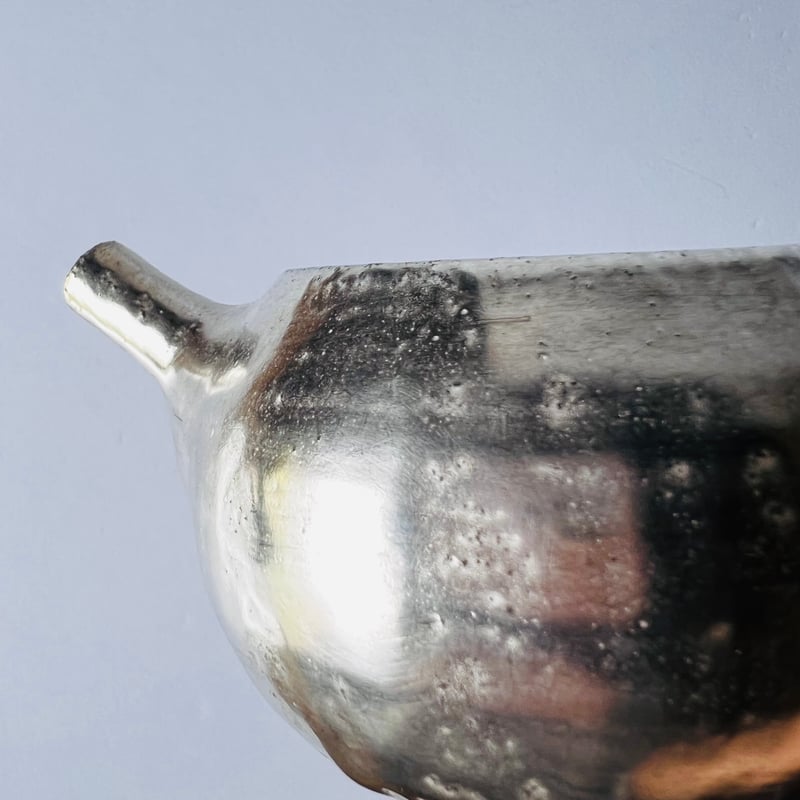 TNー46 谷井直人 銀彩ポット Naoto Tanii Silver-glazed pot