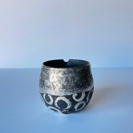 TN−100 谷井直人　銀彩ぐりぐり湯冷し　Silver-Glazed “Guriguri” Yuzamashi (Water Cooler)