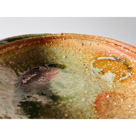 Tー113 辻村史朗　信楽どら鉢　Shiro Tsujimura Shigaraki Dora Bowl