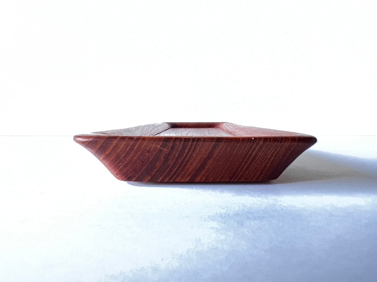 煎茶道具 欅製 刳り貫き一文字盆 長方盆 4D0401 煎茶道具 欅製 刳り貫き一文字盆 長方盆 4D0401