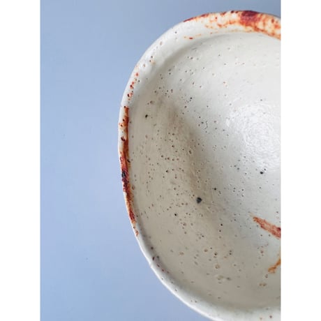 T-71 辻村史朗　志野茶碗　共箱有　Shiro Tsujimura Shino tea bowl