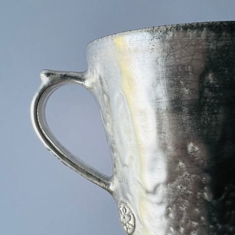 TNー62 谷井直人　銀彩ビードロマグカップ　Naoto Tanii – Silver-Glazed Bidoro Mug