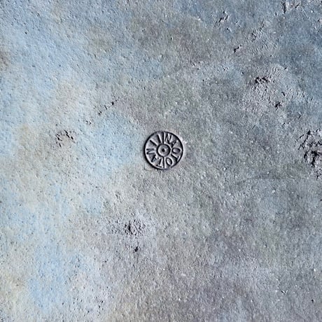 TN−123 谷井直人　銀泥正角平皿 Naoto Tanii Silver Slip Square Plate