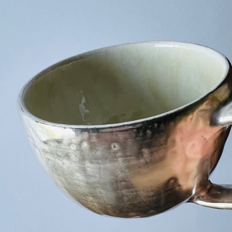 TNー64 谷井直人　銀彩ビードマグカップ　Naoto Tanii – Silver-Glazed Bidoro Mug