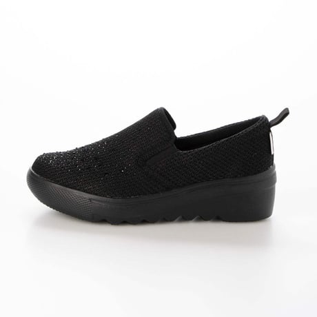 KITSON キットソン 厚底ウェーブソール 軽量 ラメ入りニット スリッポン