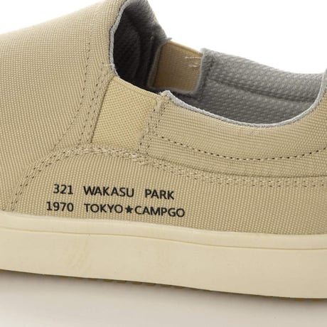 husky Co.Ltd. TOKYO☆CAMPGO 全天候型 3cm3時間防水 スリッポンスニーカー