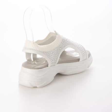 husky Co.Ltd. kitson ニット 厚底 キラキラ サンダル