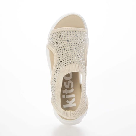 husky Co.Ltd. kitson ニット 厚底 キラキラ サンダル
