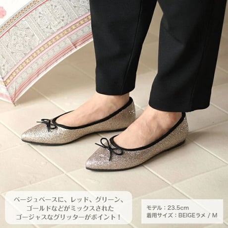 kitson キットソン 防水 ポインテッド バレエ パンプス 3E ゆったり ローヒール 防水パンプス リボンパンプス husky ハスキー No.4307
