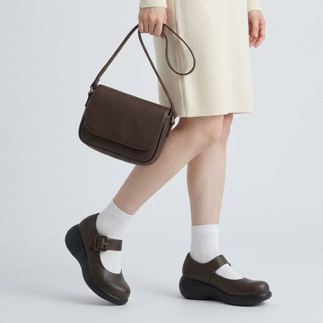 FAVOFAVO 厚底 ストラップ メリージェーン シューズ