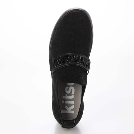 Kitson キットソン 軽量 キラキラベルト ウェーブソール ニットスリッポン