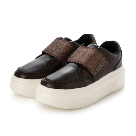 KITSON キットソン 厚底 ウェッジソール 軽量 ベルクロ ローカットスリッポン スニーカー