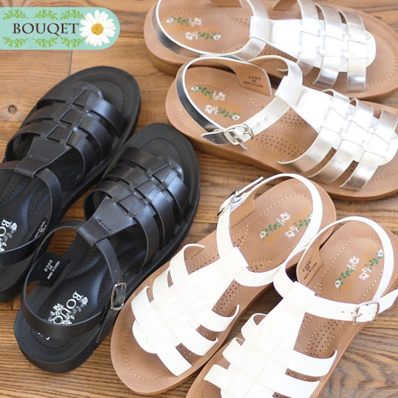 BOUQET ブーケ オープントゥ グルカサンダル グルカ サンダル 軽量 