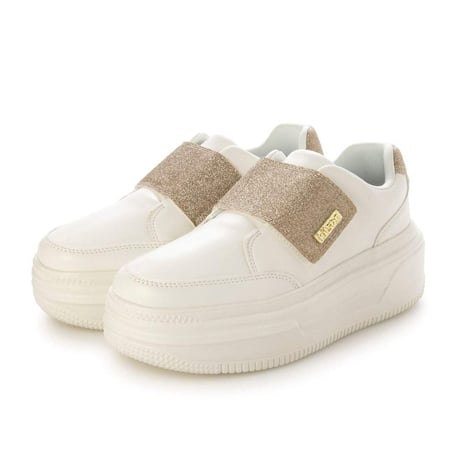 KITSON キットソン 厚底 ウェッジソール 軽量 ベルクロ ローカットスリッポン スニーカー