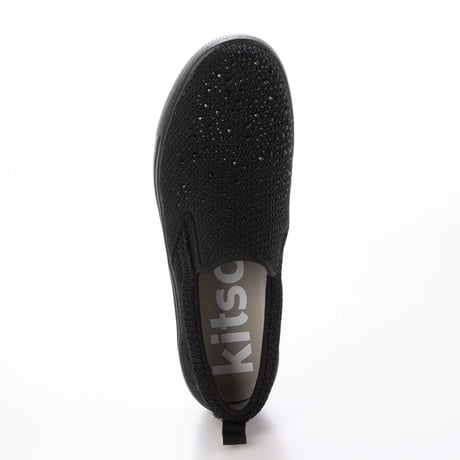 KITSON キットソン 厚底ウェーブソール 軽量 ラメ入りニット スリッポン