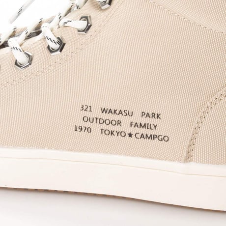 husky Co.,Ltd. TOKYO☆CAMPGO/トーキョーキャンプゴー アウトドアミックス 4cm4時間防水ソフトナイロンハイカットスニーカー