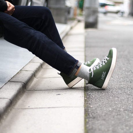 husky Co.,Ltd. TOKYO☆CAMPGO/トーキョーキャンプゴー アウトドアミックス 4cm4時間防水ソフトナイロンハイカットスニーカー