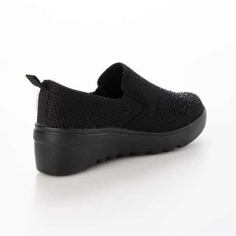 KITSON キットソン 厚底ウェーブソール 軽量 ラメ入りニット スリッポン