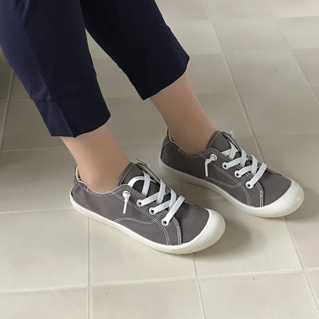 ハスキー husky Co.Ltd. onni ELAMA 丸ごと洗える オブリークトゥ スニーカー