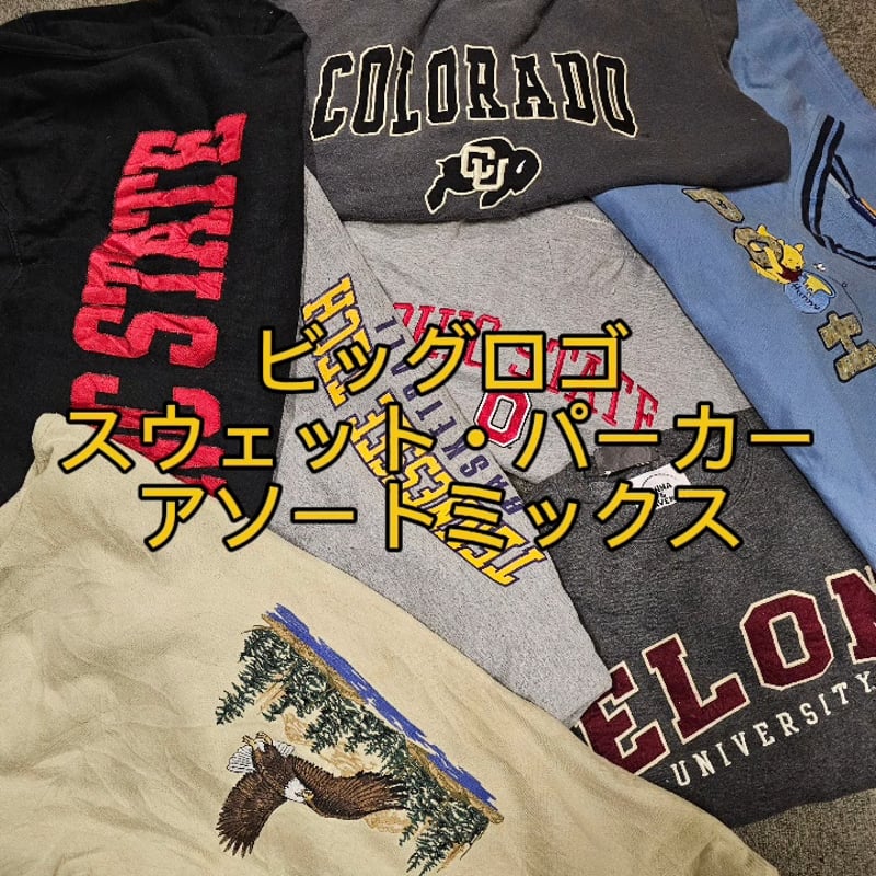 刺繍ロゴ多数】ビッグロゴスウェット・パーカーアソート 10点 | JETRAG卸