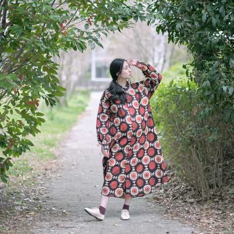 ずっとずっとのロングシャツ（#二重緑001）