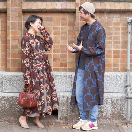 ずっとずっとのロングシャツ（#二重緑001）