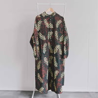 ずっとずっとのロングシャツ（#藍染茶－ADWERA－）