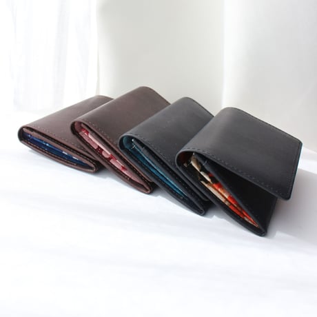 [Deadstock Leather] Batik Card Case－Choco×梅重001