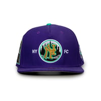 TWNTY TWO Snapback "NYFC CITY LIMITED SERIES" Purple UV Gray Suede