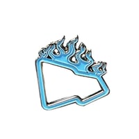 Exclusive Custom "Flame Frame" Pins　エクスクルーシブ カスタム "フレーム フレーム" ピンズ　ブルー