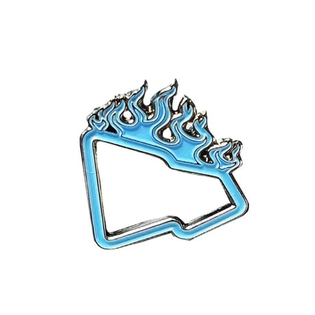 Exclusive Custom "Flame Frame" Pins　エクスクルーシブ カスタム "フレーム フレーム" ピンズ　ブルー