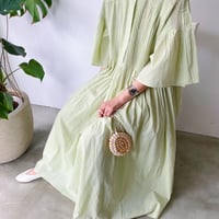 【INDIA】ピンタックコットンワンピース(6242-443)