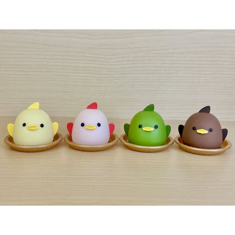 ぴよりん ぷるるんマスコット お皿付き！ 全4種セット《ドリームカプセル限定》