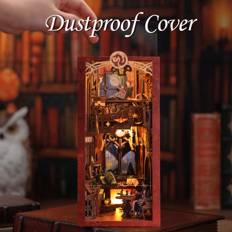 CuteBee DIY Book Nook Kit ミニチュア ドールハウスキット 熾焔休憩室 Flame Common Room