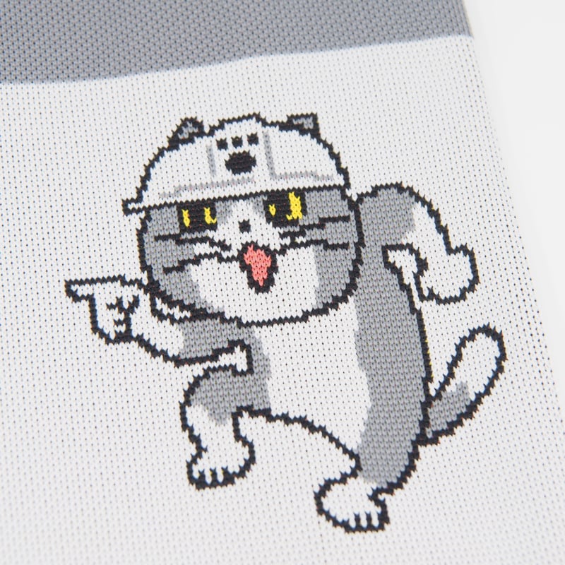 【ピーター】スウェット、ベスト、猫、バッグ NEKONOBA ニットマルシェバッグ 千猫格子 小サイズ – FAN+Life